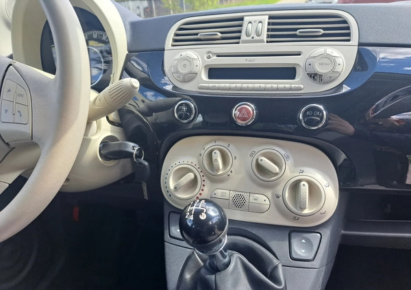 Fiat 500 cena 20900 przebieg: 159000, rok produkcji 2011 z Płoty małe 562